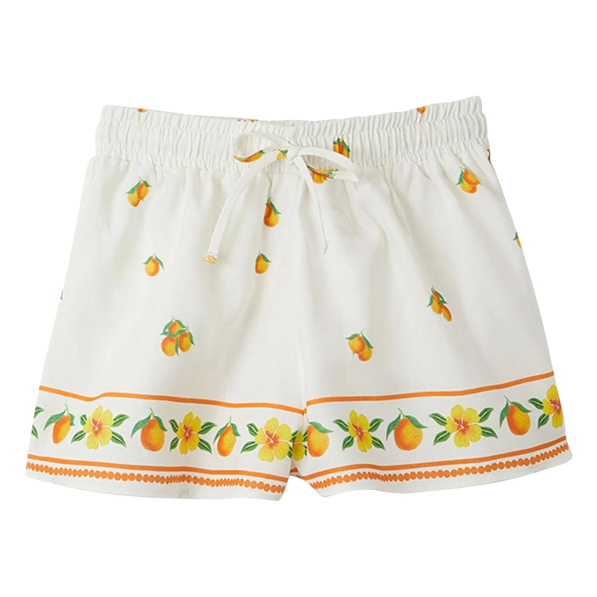 Short Cordon Oranges | Blanc- Image produit n°0
