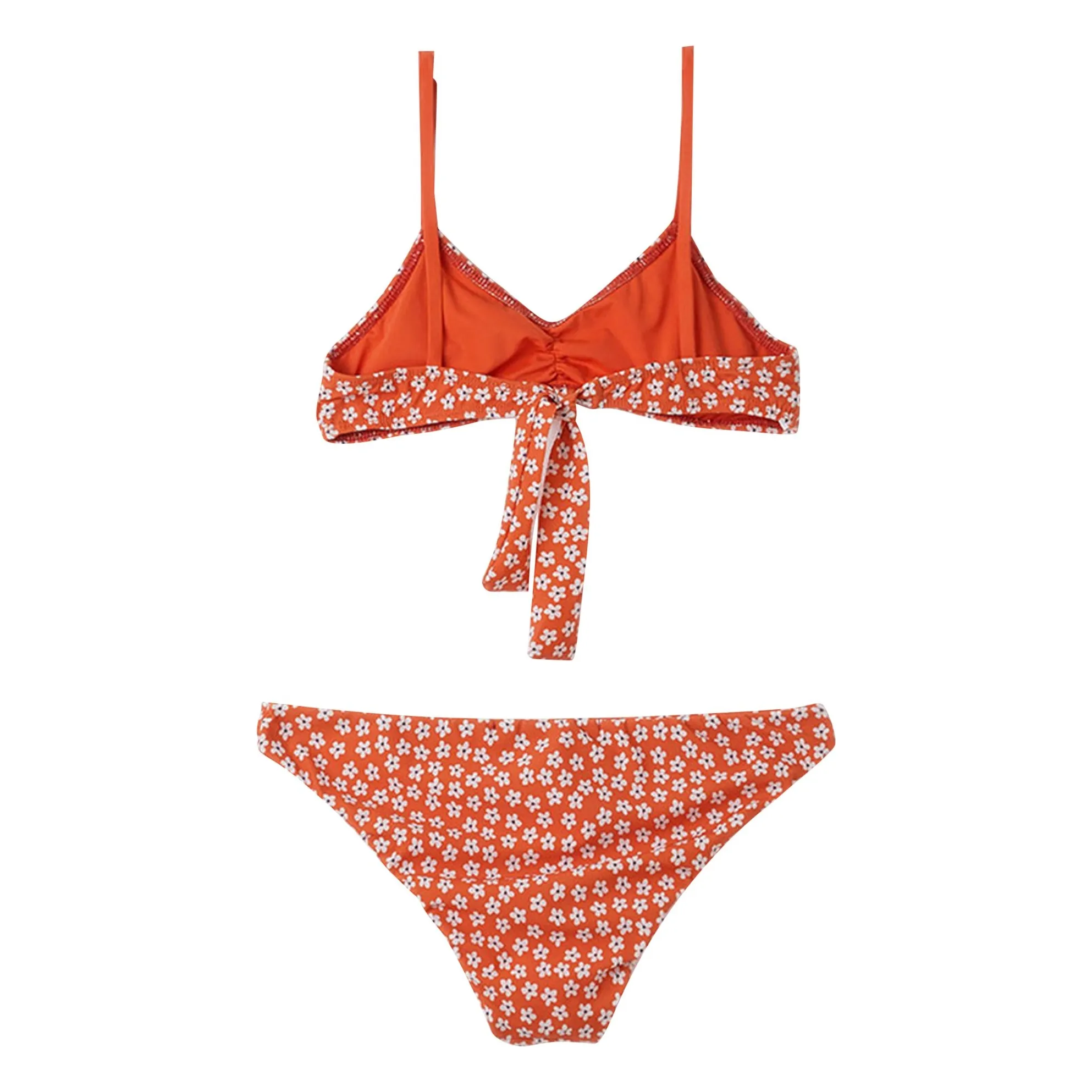 Maillot de Bain 2 Pièces Fleurs d'Oranger | Orange- Image produit n°3