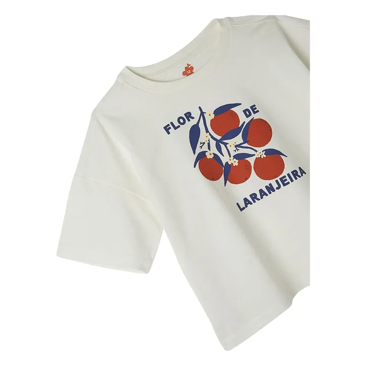 T-shirt Orange | Blanc- Image produit n°4