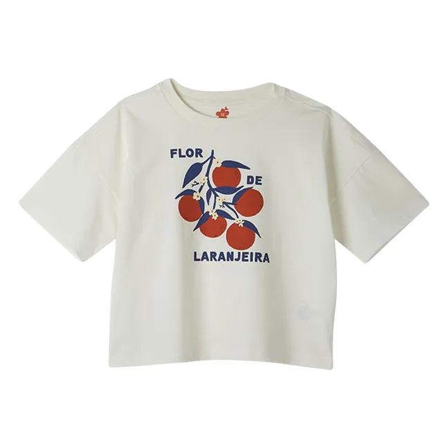 T-shirt Orange | Blanc