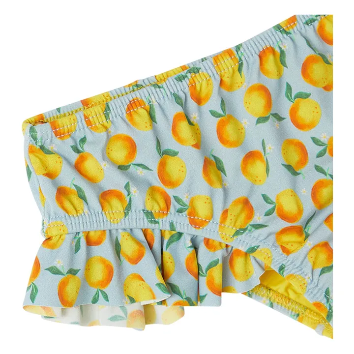 Maillot de Bain 2 Pièces Oranges | Bleu pâle- Image produit n°1