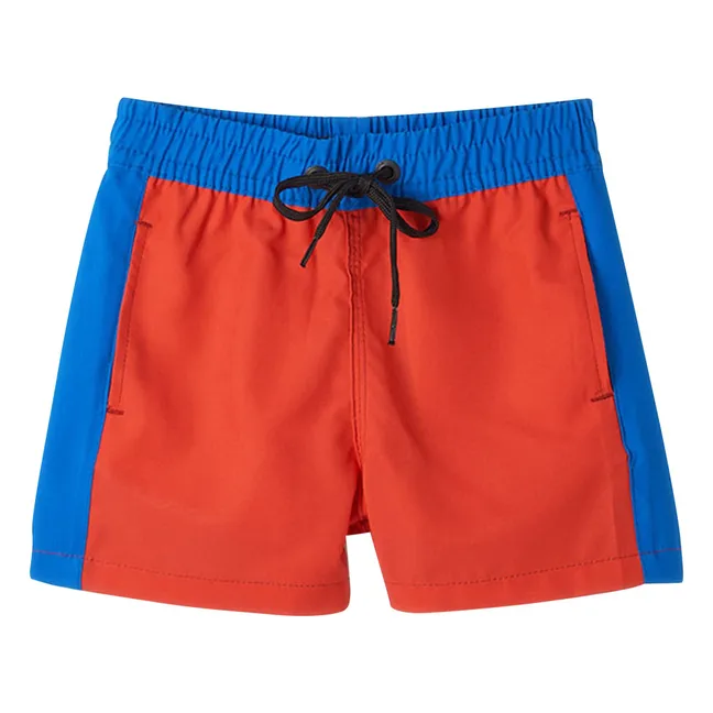 Short de Bain Nino Bicolore | Rouge