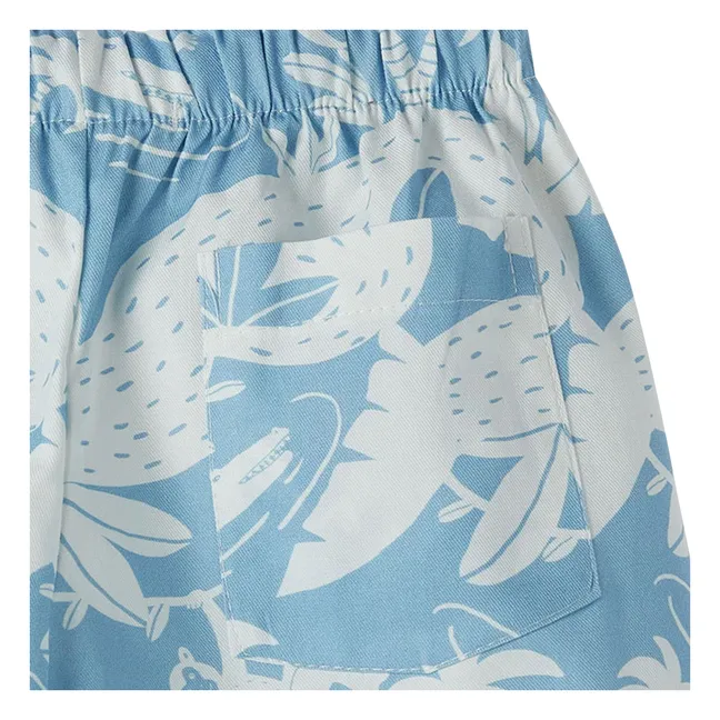 Pantalón corto con cordón Jungle | Azul Pálido