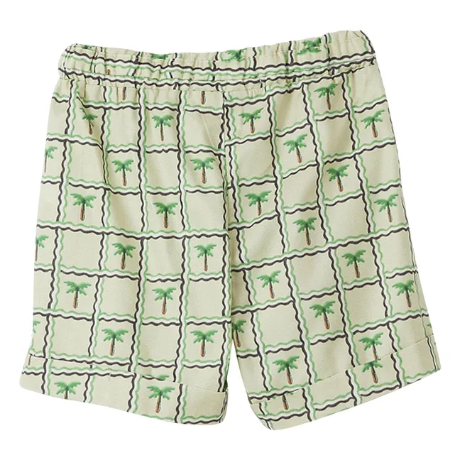 Pantalón corto con cordón Palm Tree | Verde Pálido