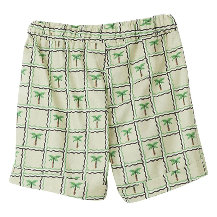 Pantalón corto con cordón Palm Tree | Verde Pálido- Imagen del producto n°4
