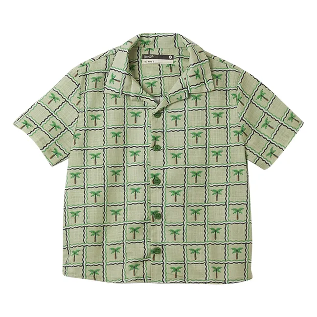 Camisa Palmera | Verde Pálido