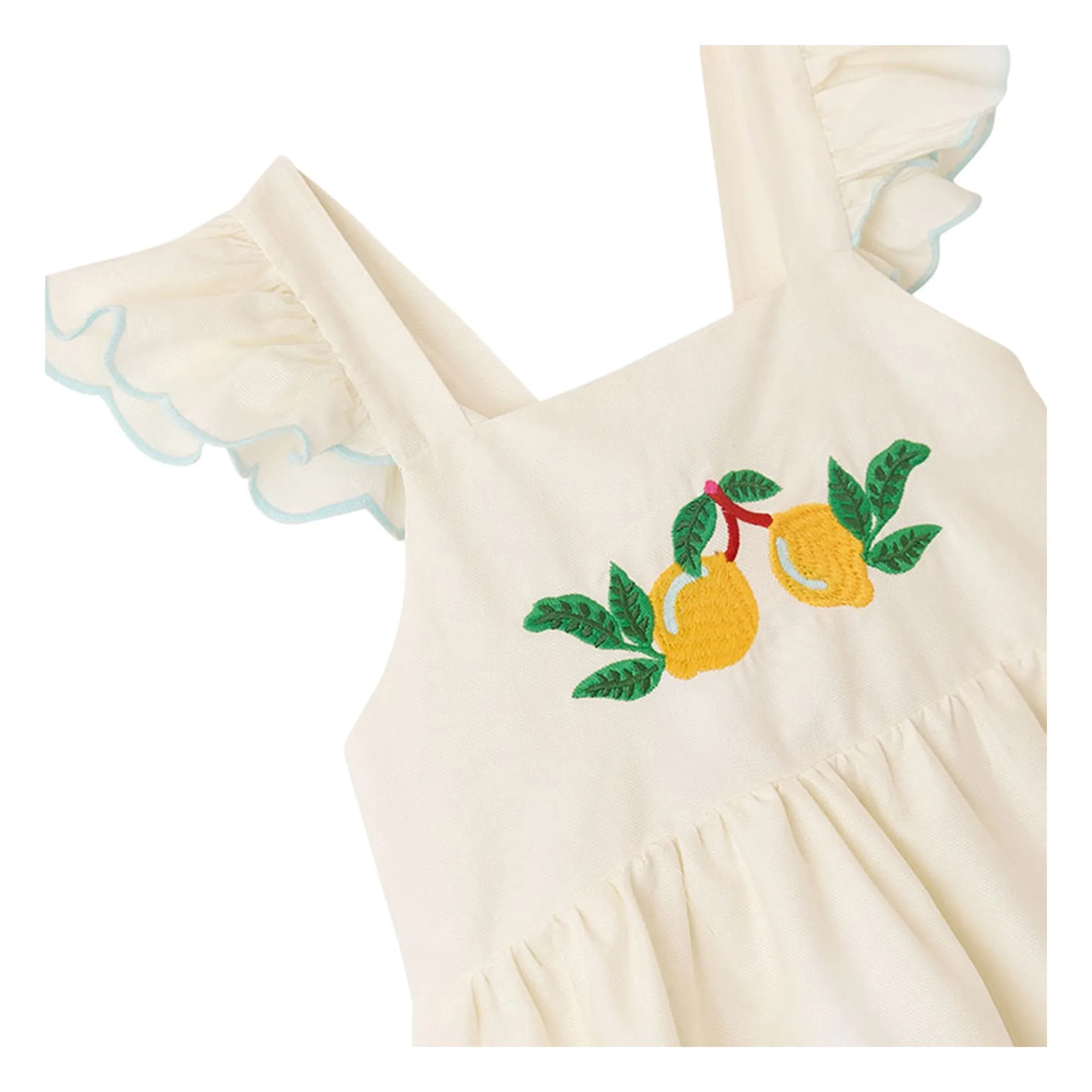 Robe Citrons | Blanc- Image produit n°3