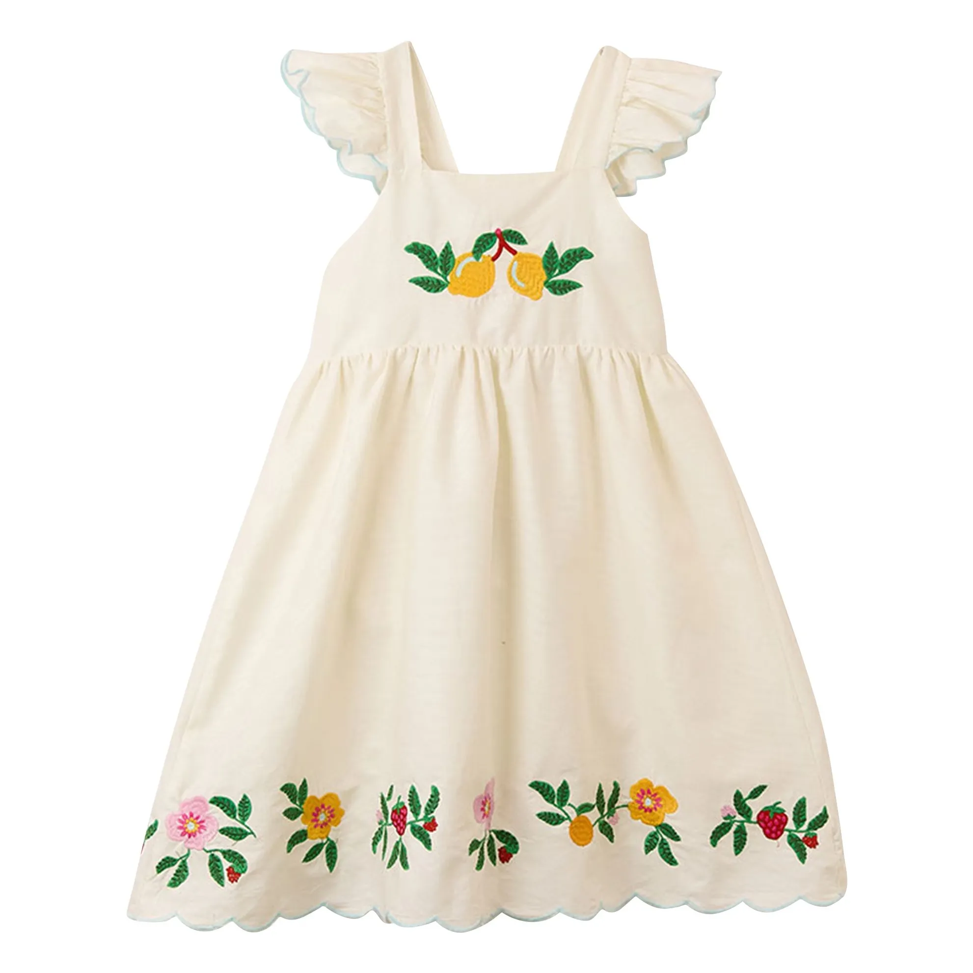 Robe Citrons | Blanc- Image produit n°0