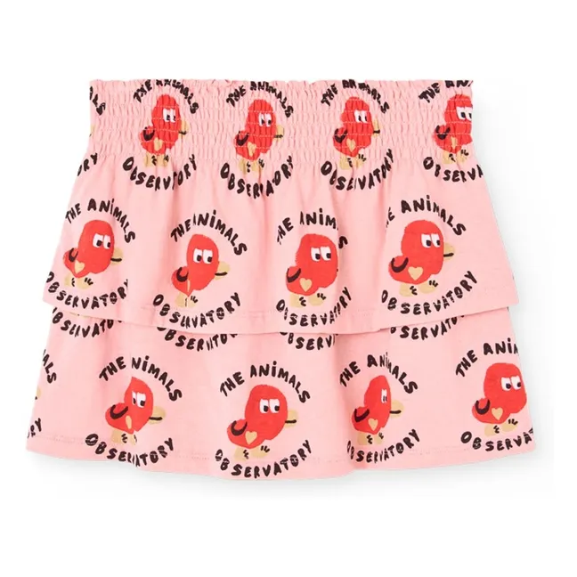 Jupe Short Kiwi Coton Bio | Rose