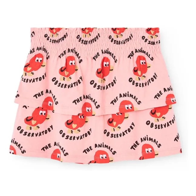 Jupe Short Kiwi Coton Bio | Rose