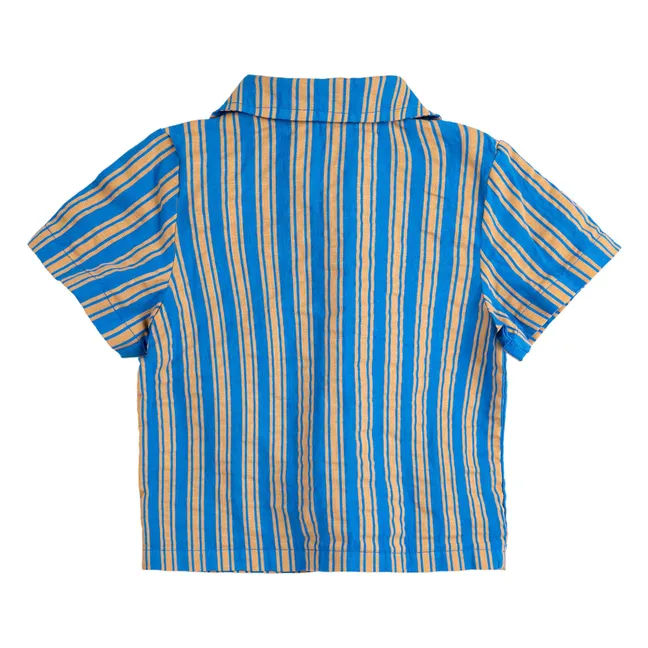Camisa a rayas para bebé | Azul