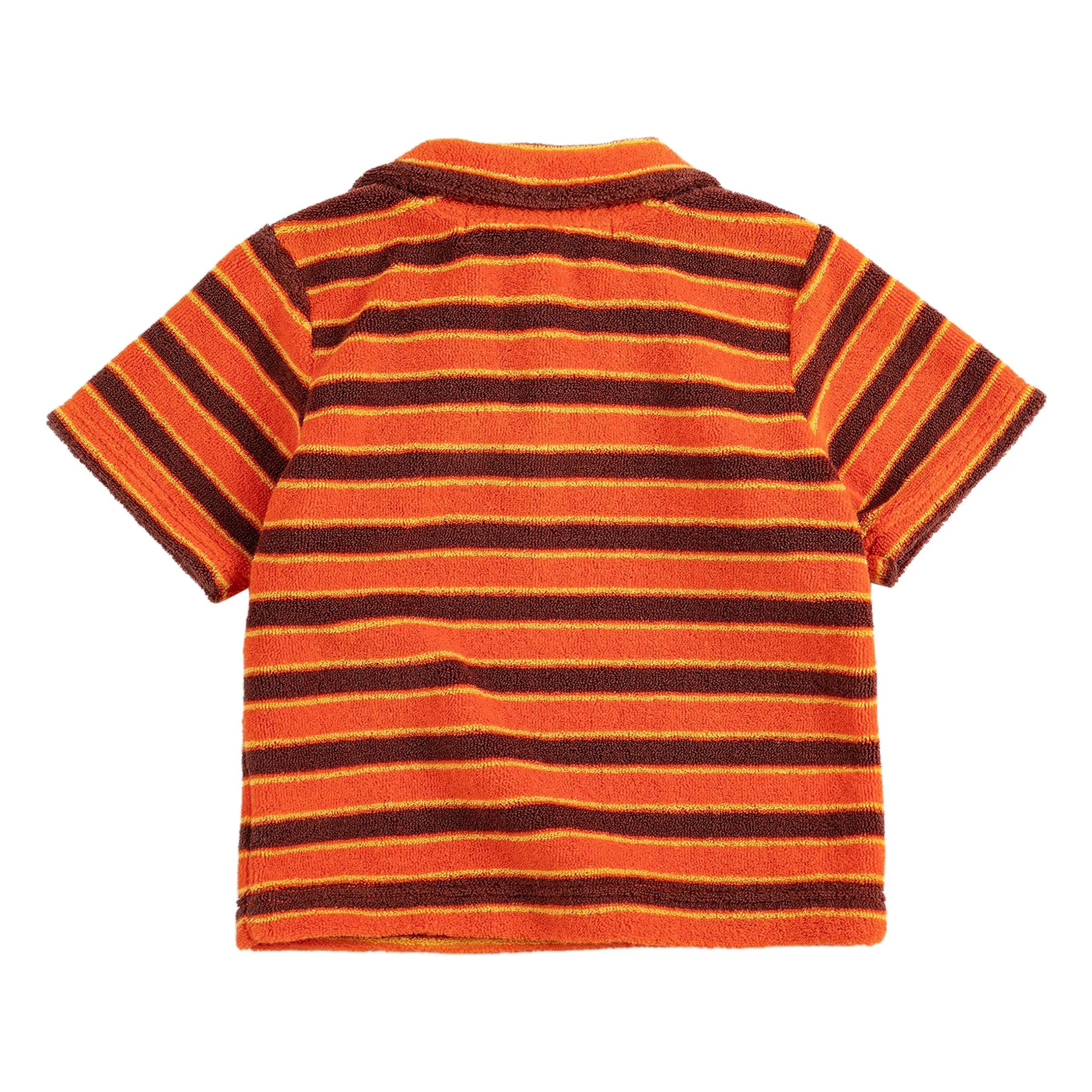 Polo Rayé Eponge Bébé | Orange- Image produit n°1