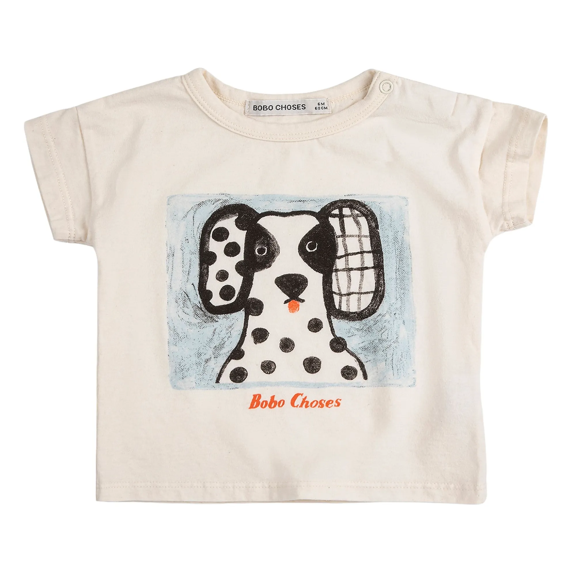 T-shirt Dalmatien Coton Bio Bébé | Ecru- Image produit n°0