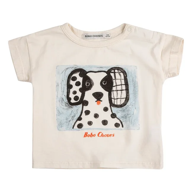 T-shirt Dalmatien Coton Bio Bébé | Ecru