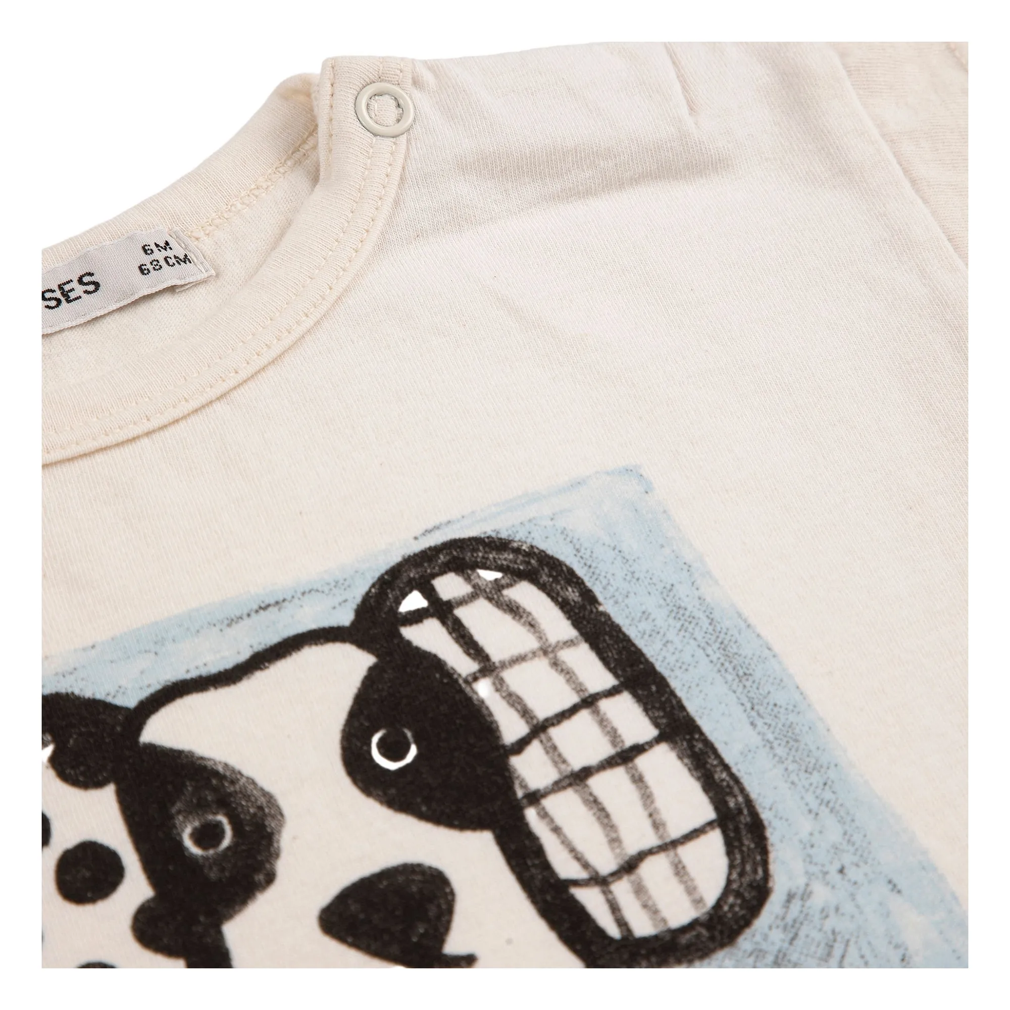 T-shirt Dalmatien Coton Bio Bébé | Ecru- Image produit n°2