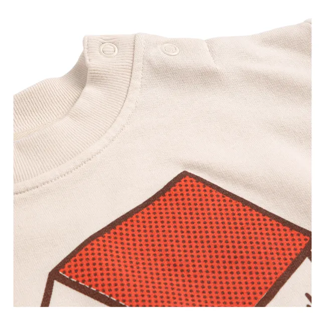 Sudadera de algodón ecológico para bebé | Crudo