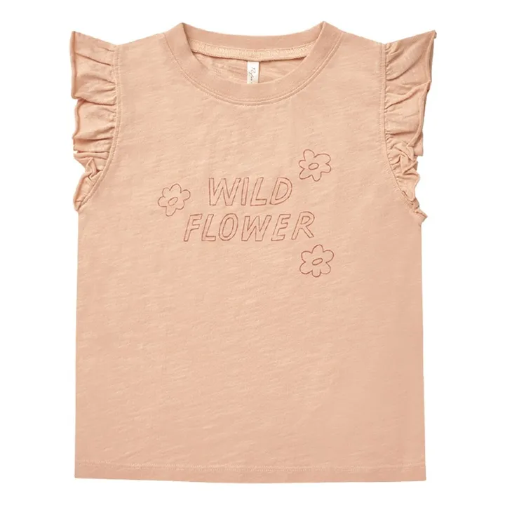 T-Shirt Manches à Volants | Abricot- Image produit n°0