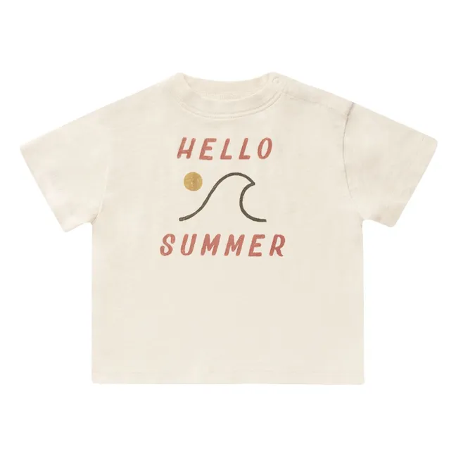 Hello Summer T-Shirt | Ecru