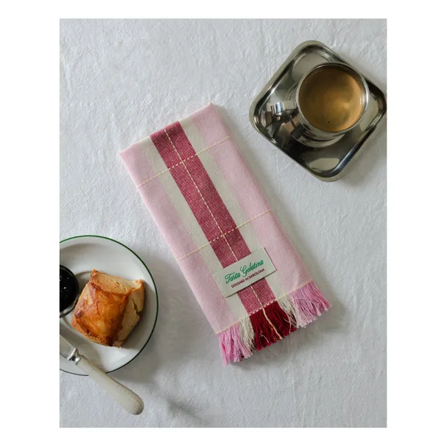 Servilletas de algodón ecológico - Lote de 2 | Rosa