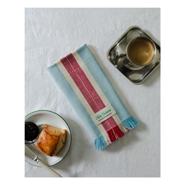 Serviettes de table en coton bio - Set de 2 | Bordeaux