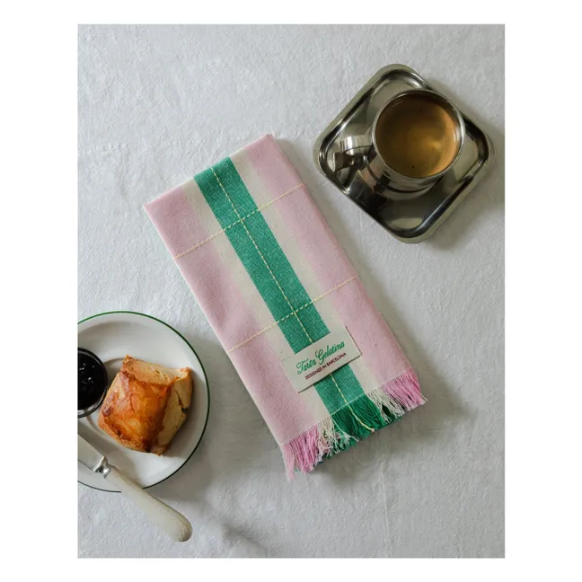Serviettes de table en coton bio - Set de 2 | Vert