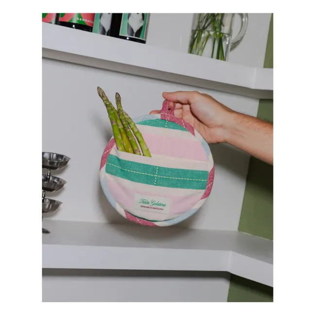 Manopla cuadrada de algodón orgánico | Burdeos