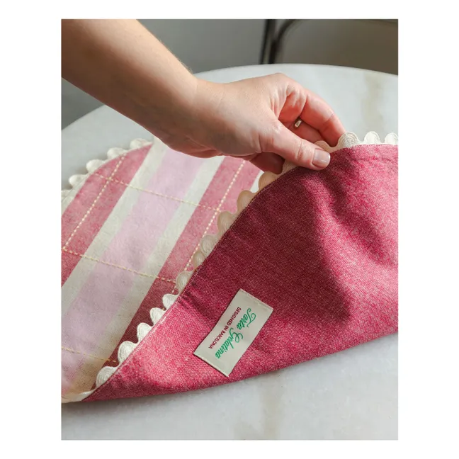 Organic cotton placemats - Set of 2 | Pink