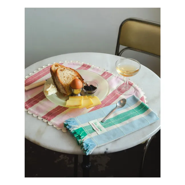 Sets de table en coton bio - Set de 2 | Rose