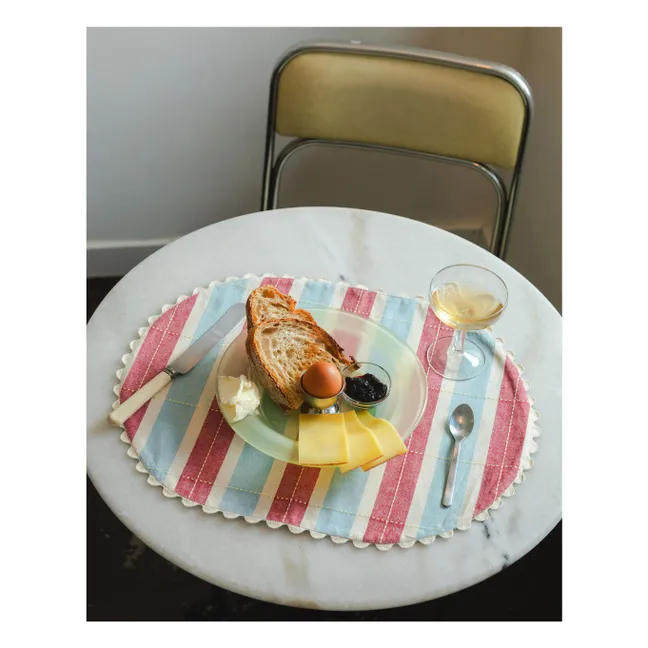 Organic cotton placemats - Set of 2 | Burgundy