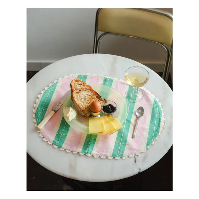 Sets de table en coton bio - Set de 2 | Vert