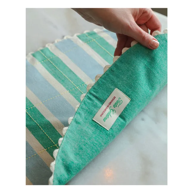 Organic cotton placemats - Set of 2 | Blue