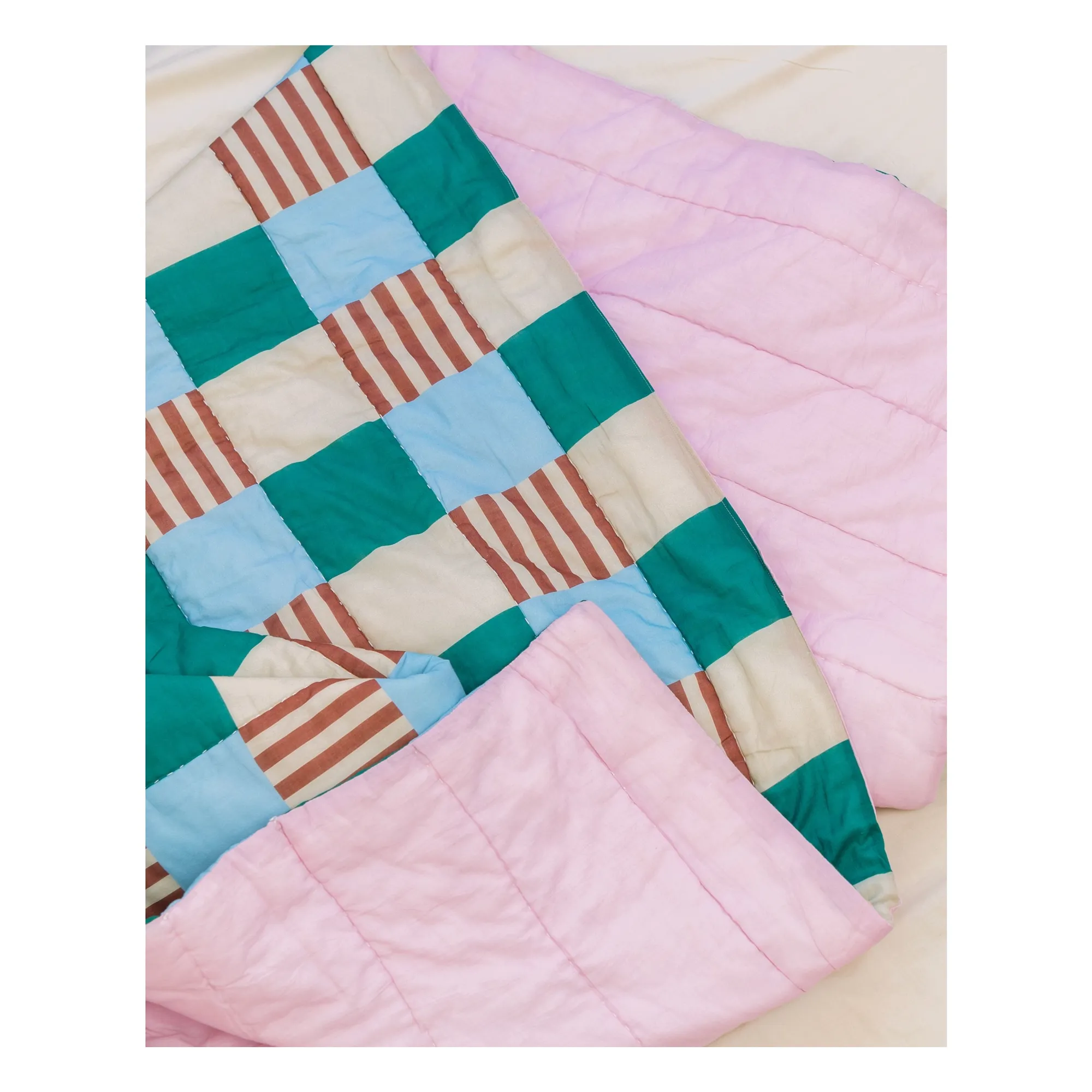 Plaid réversible Playground | Vert- Image produit n°5