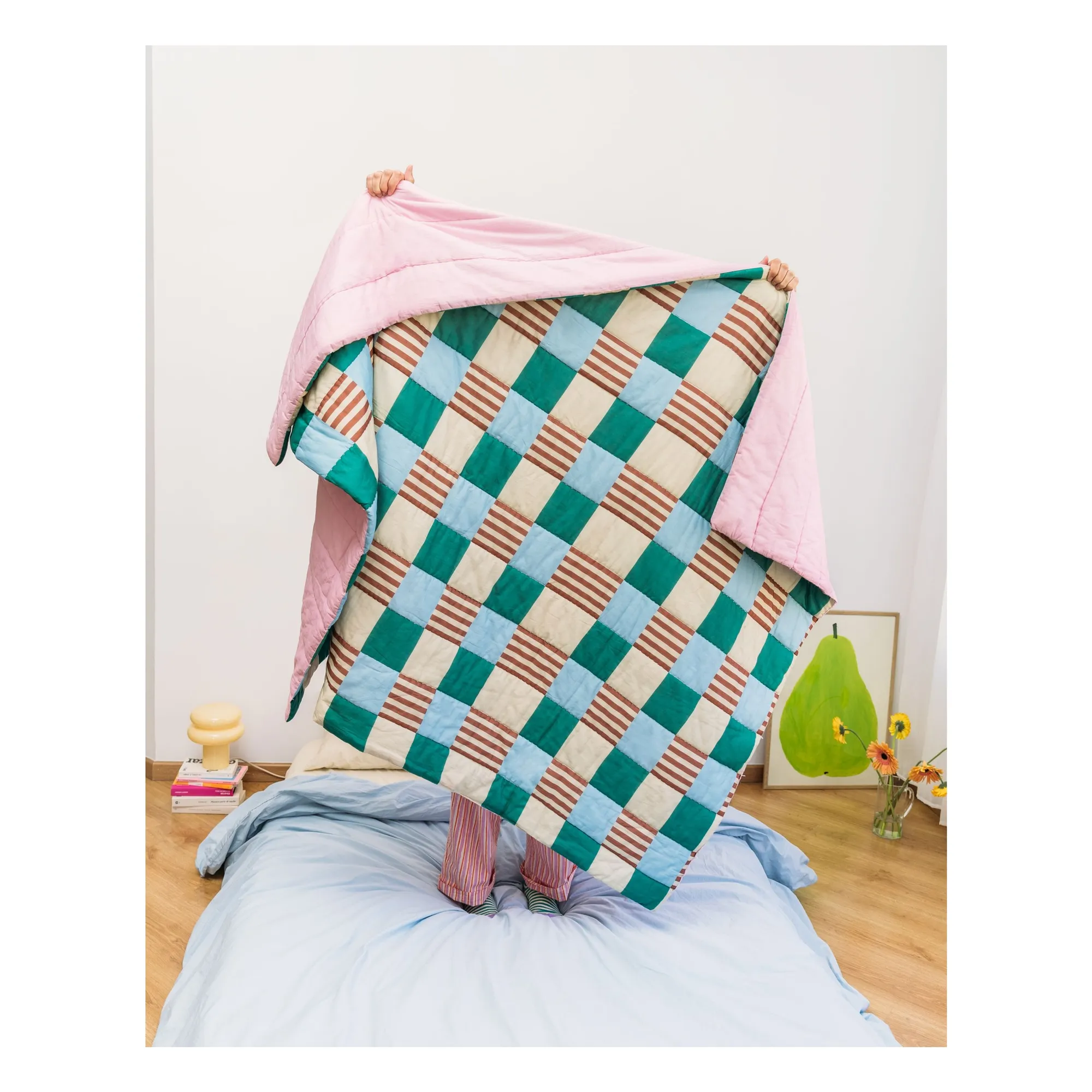 Plaid réversible Playground | Vert- Image produit n°4
