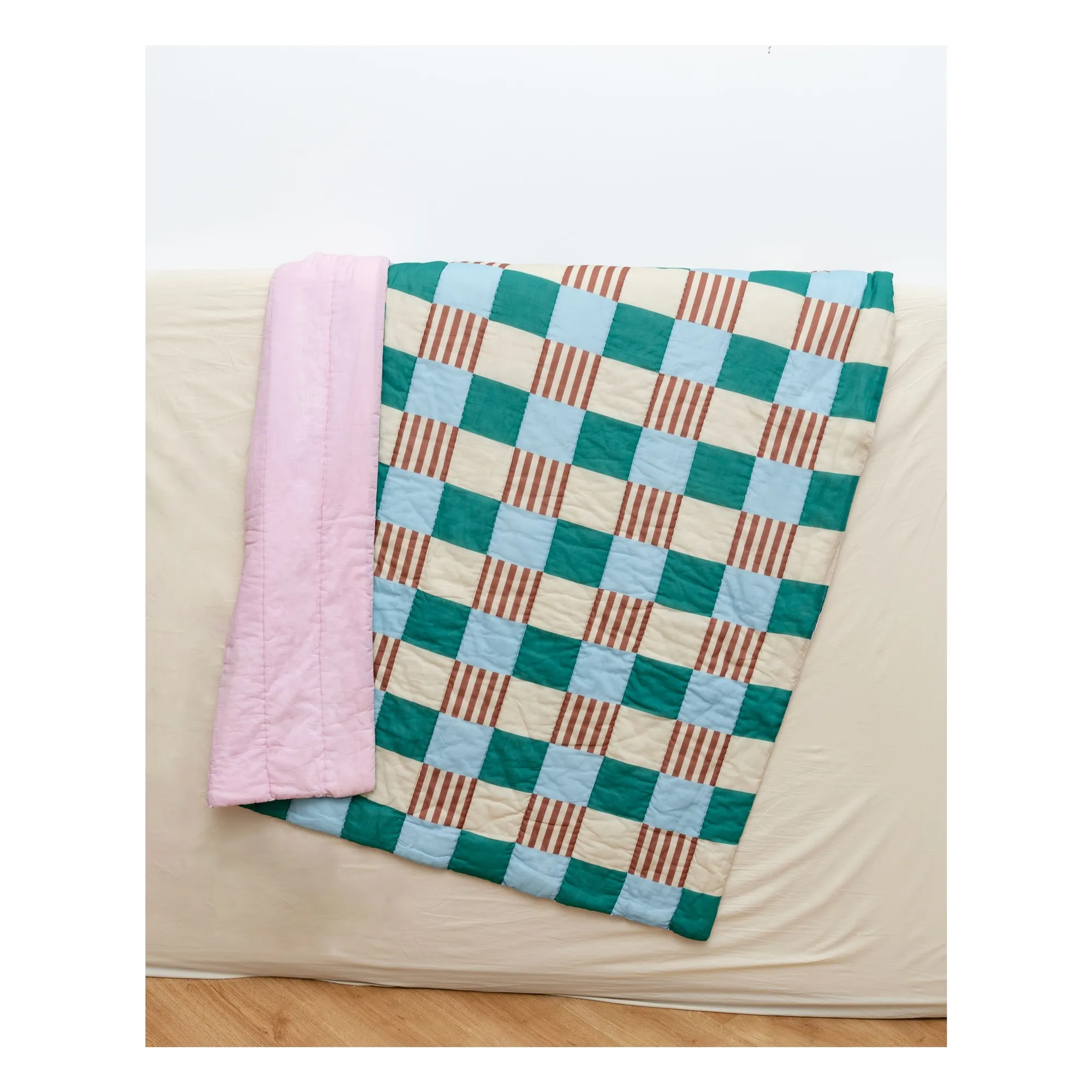 Plaid réversible Playground | Vert- Image produit n°3