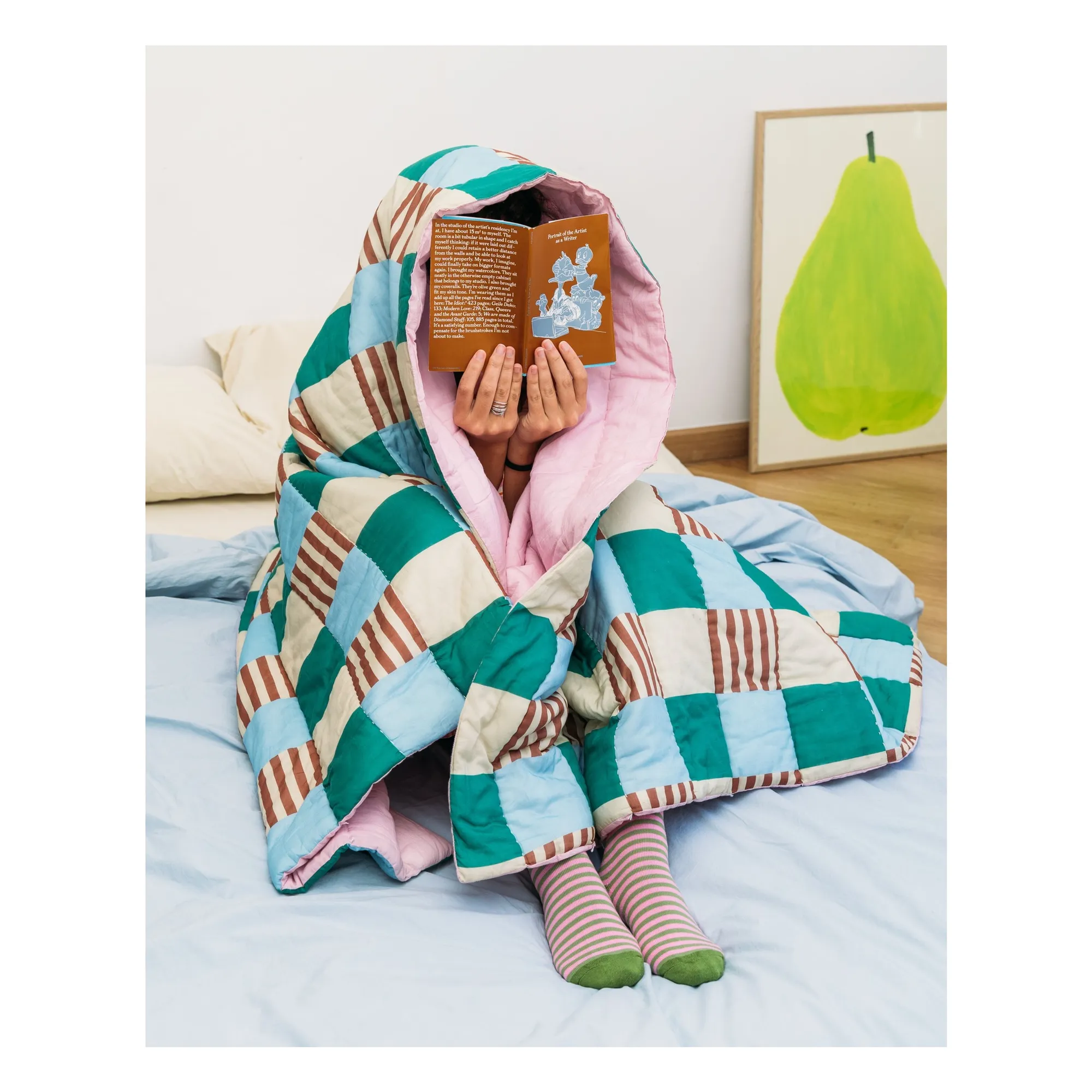 Plaid réversible Playground | Vert- Image produit n°2