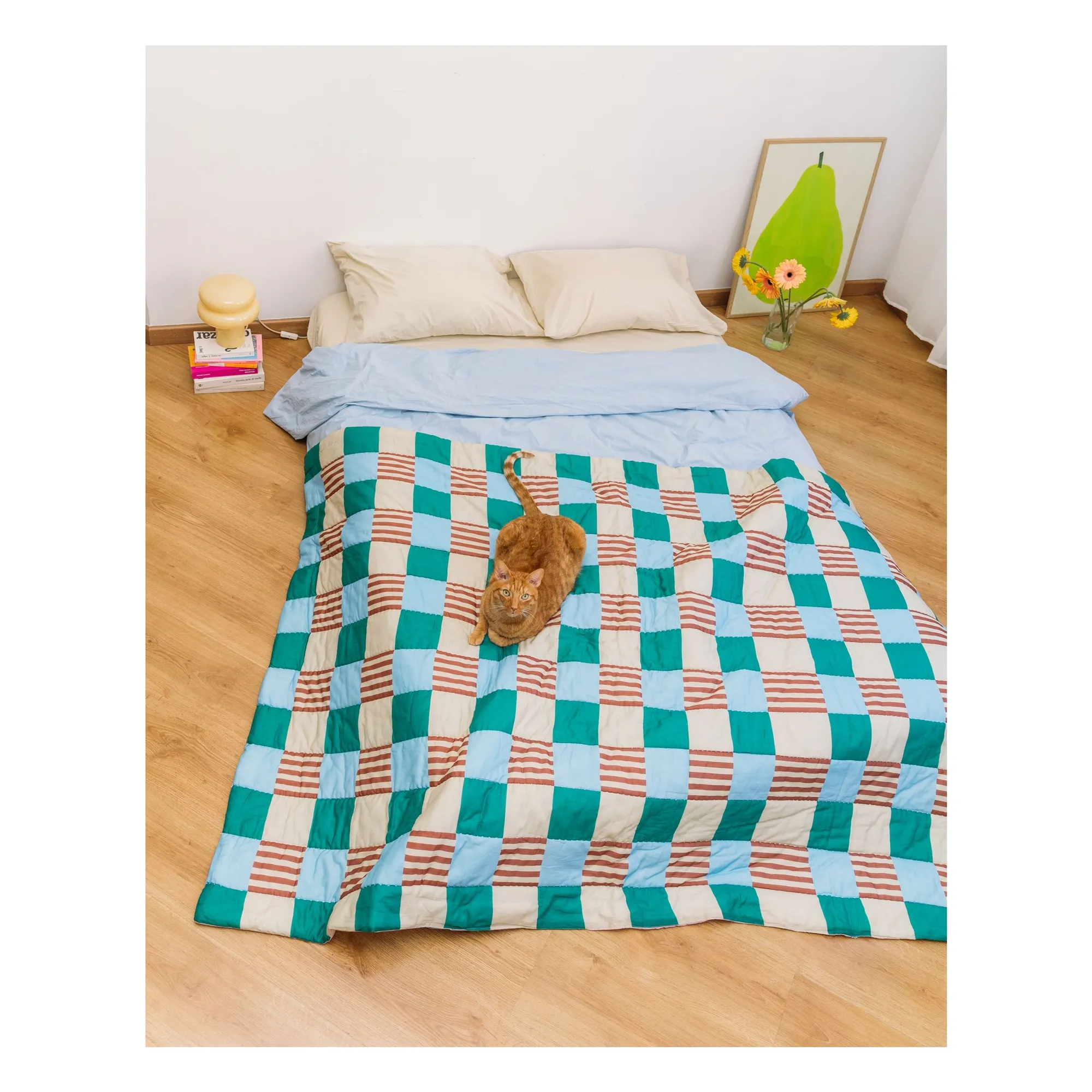 Plaid réversible Playground | Vert- Image produit n°1