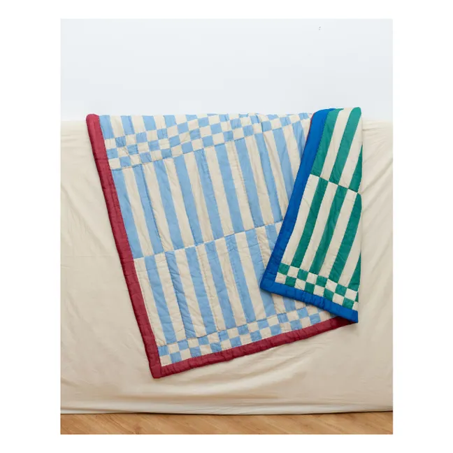 Wendeplaid Striped | Blau