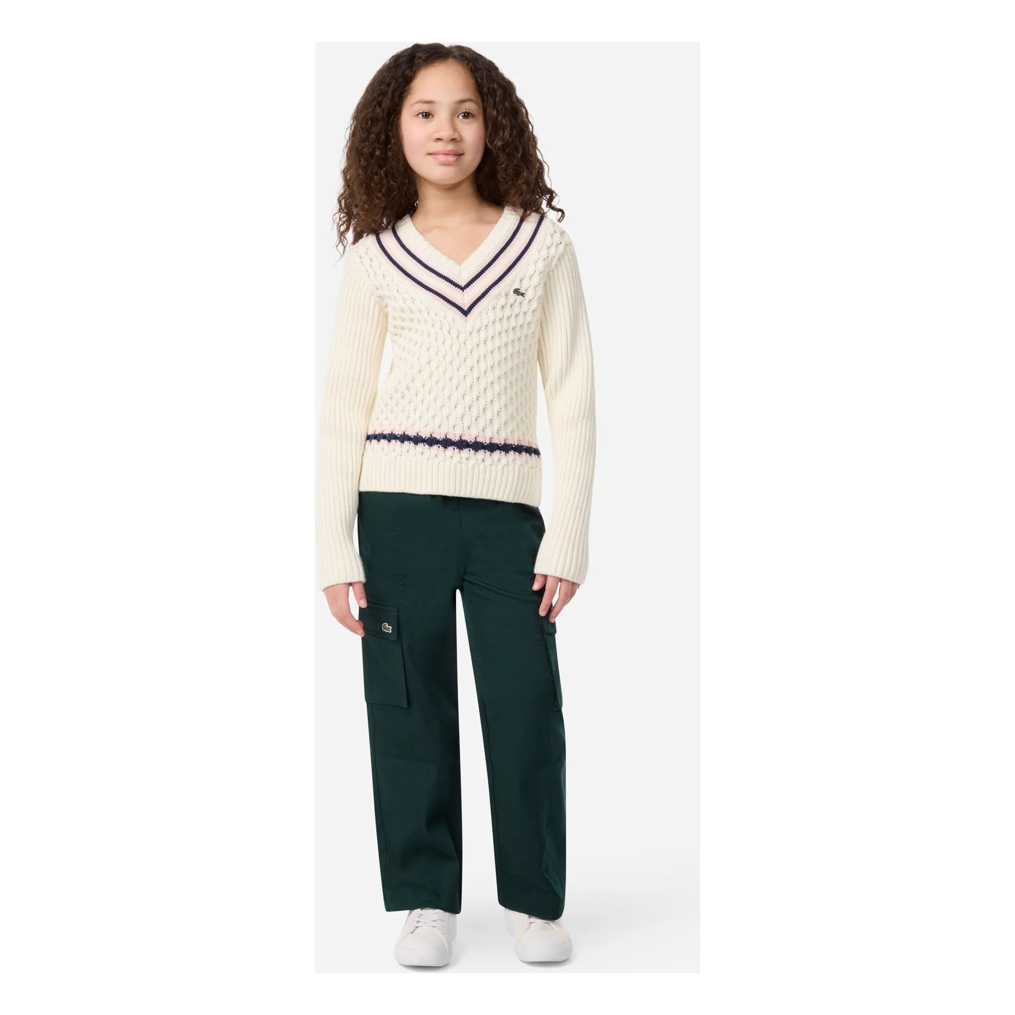 Pull Maille Torsadée Coton Bio | Ecru- Image produit n°2