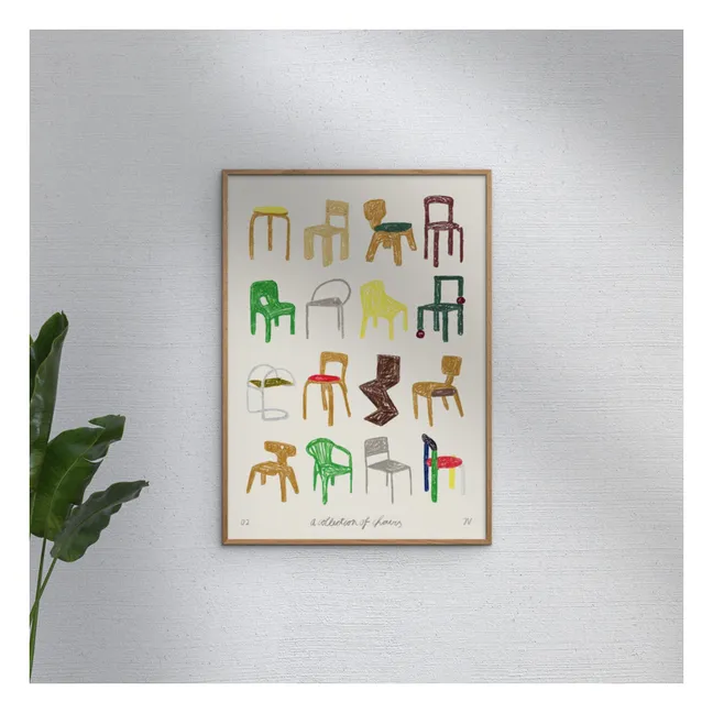 Poster di una collezione di sedie