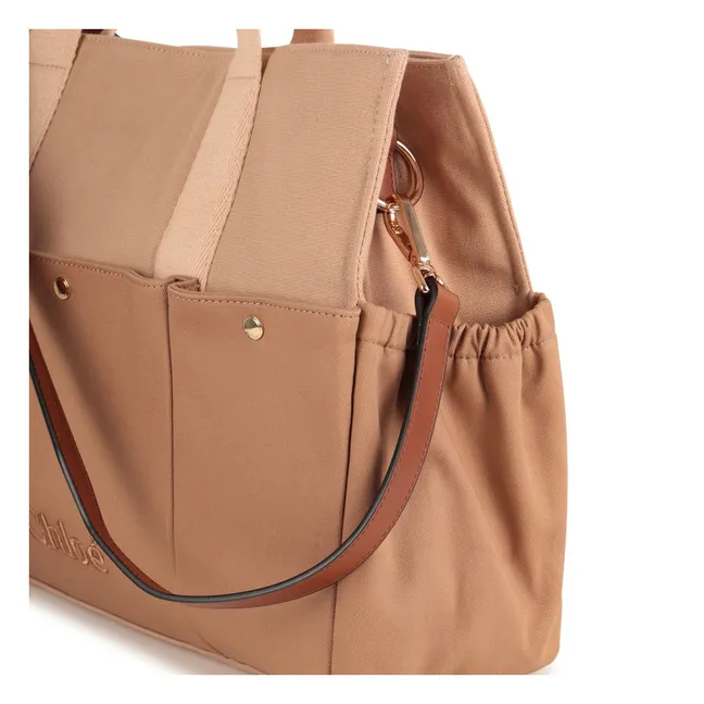 Sac à Langer Logo | Beige rosé
