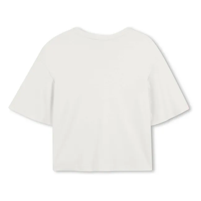 Camiseta con logotipo de algodón ecológico | Blanco