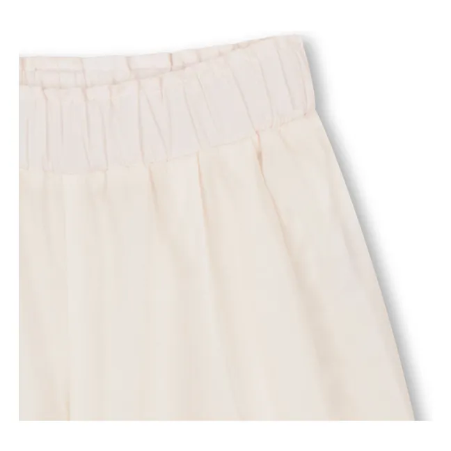 Pantalon Popeline Coton Bio | Ecru