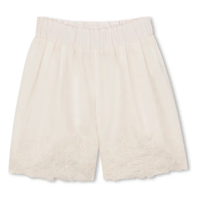 Pantalon Popeline Coton Bio | Ecru