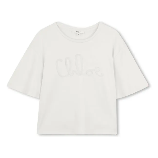 T-shirt Logo Coton Bio | Blanc
