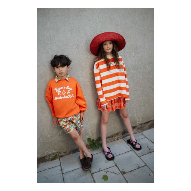 Sweat Crewneck Coton Bio | Orange