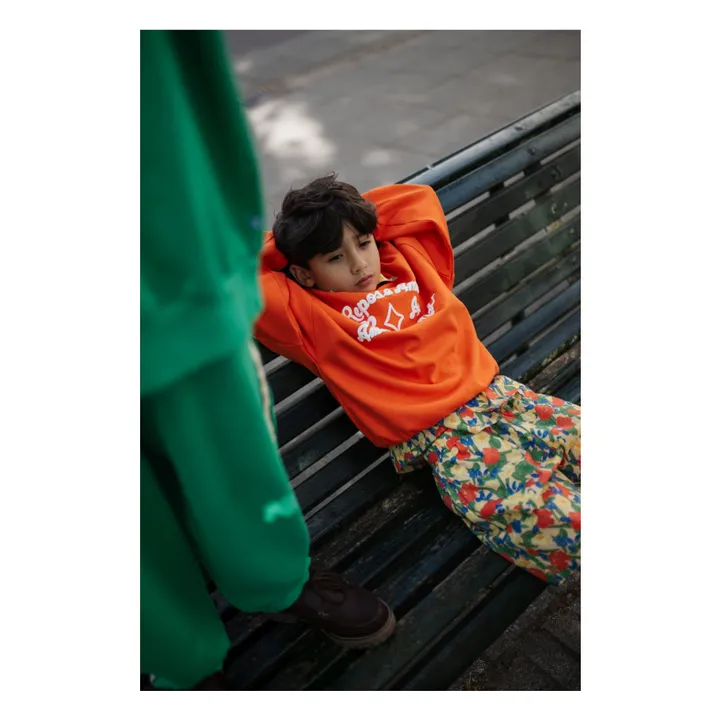 Sweat Crewneck Coton Bio | Orange- Image produit n°2