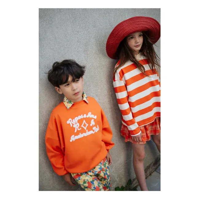 Crewneck Sweat Organic Cotton | Orange