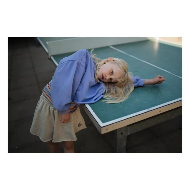 Organic Cotton Logo Crop Sweat | Lilac