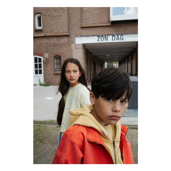 Cortavientos vaquero de algodón ecológico | Rojo