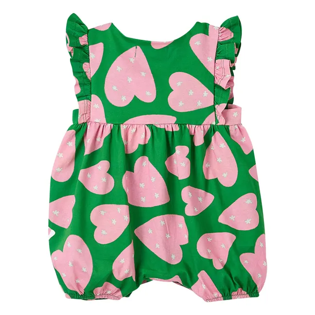 Barboteuse Coeurs | Vert